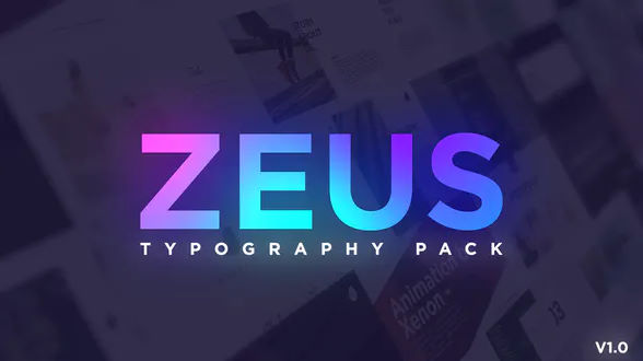 Download Minimal Typography Pack | Zeus – FREE Videohive