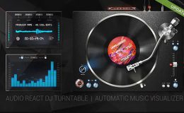 Download Audio React DJ Turntable Music Visualizer – FREE Videohive