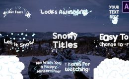 Download Snow Title After Effects 25400187 – FREE Videohive
