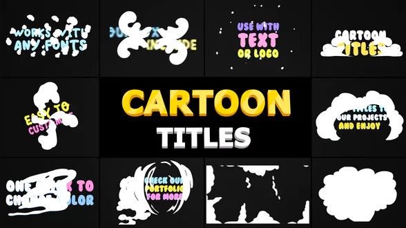 Download Cartoon Smoke Titles | Premiere Pro MOGRT – FREE Videohive