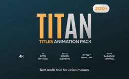 Download Titan Titles Animation Pack for Premiere Pro – FREE Videohive