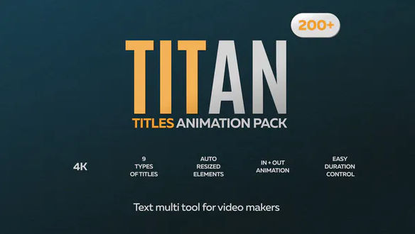 Download Titan Titles Animation Pack for Premiere Pro – FREE Videohive