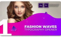 VIDEOHIVE FASHION WAVES TYPOGRAPHY OPENER - PREMIERE PRO