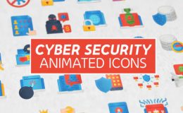 VIDEOHIVE CYBER SECURITY MODERN FLAT ANIMATED ICONS