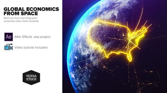 VIDEOHIVE GLOBAL ECONOMICS FROM SPACE INFOGRAPHICS