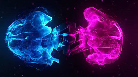VIDEOHIVE FLOWING PARTICLES EXPLOSION LOGO