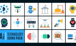 Videohive Ai Technology Icons Pack