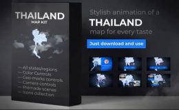 VIDEOHIVE THAILAND ANIMATED MAP - KINGDOM OF THAILAND MAP KIT