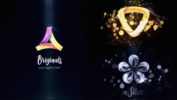 Videohive Glossy|Silver|Gold Logo Reveal