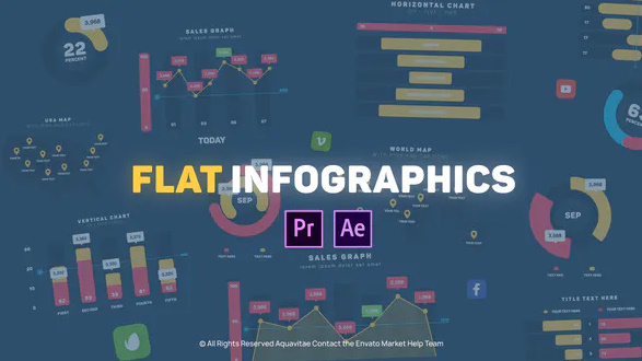 Videohive Flat Design Infographics MOGRT for Premiere Pro