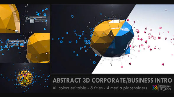 Videohive Abstract 3D Corporate Business Intro