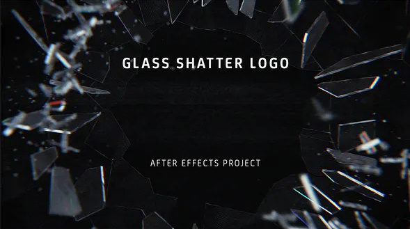 VIDEOHIVE GLASS SHATTER LOGO