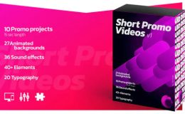 Short Promo Videos Set v.1 (Promo projects | Sound FX | Typography & more Free Videohive