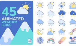 Animated Weather Icons free videohive