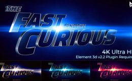 Cinematic Title Trailer Fast and the curious Free videohive
