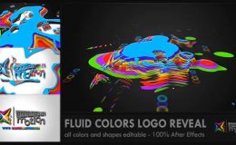 Fluid Colors Logo Reveal Free videohive
