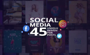 Videohive Social Media – 45 Unique Design for Posts