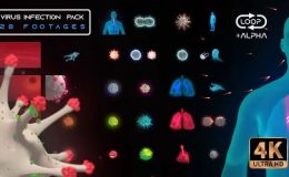 Videohive Virus Infection Medical HUD Body Pack