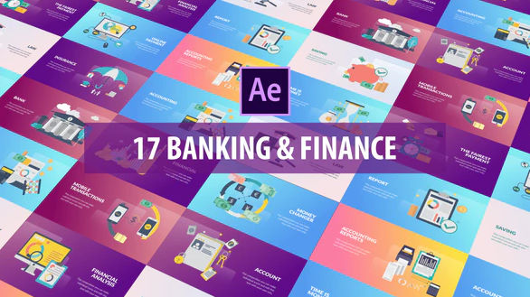 Videohive Banking and Finance – Flat Animation
