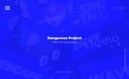 VIDEOHIVE DANGEROUS PROJECT - TITLES AND TYPOGRAPHY