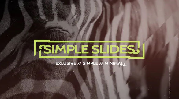 VIDEOHIVE SIMPLE SLIDES PROJECT