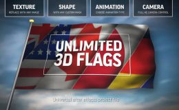 Videohive Unlimited 3D Flags