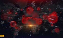Virus Map Intro/ Corona Virus Covid-19/ DNA/ HUD UI/ Medical Digital Opener/ Pandemic/ World Terror