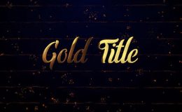 Videohive Gold Titles (Particles Intro) Premiere Pro