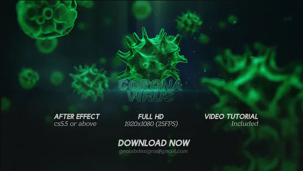 Corona Virus Titles l Virus Opener l Medical Template l Healthcare Presentation Videohive