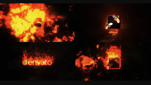 Fire Logo Reveal Videohive