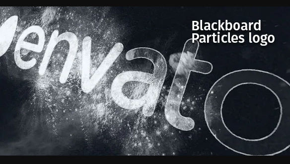 Blackboard Particles Logo Videohive