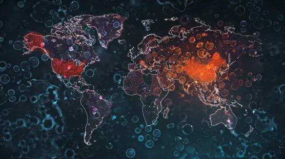 Global Mapping Coronavirus Pandemic 4K