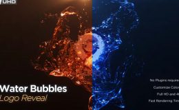 Videohive Water Bubble Logo Reveal