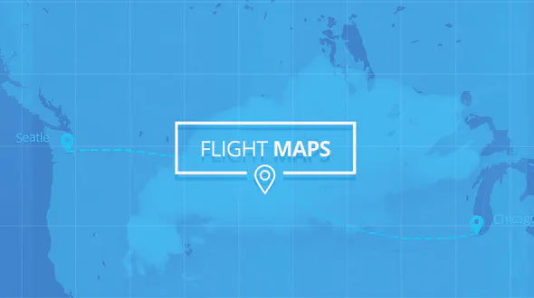 Videohive Flight Maps Visualize Where You’re Travelling V1.5