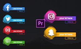 Videohive Social Media 3D Lowerthirds Premiere Pro