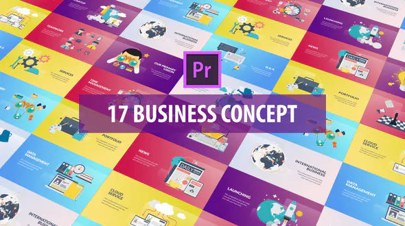 Videohive Business Concept Flat Animation (MOGRT)