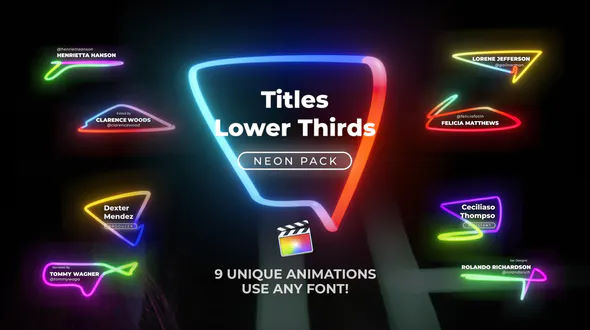 Videohive Neon Light Titles 6