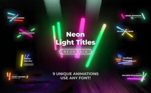 Videohive Neon Light Titles 5 – Apple Motion
