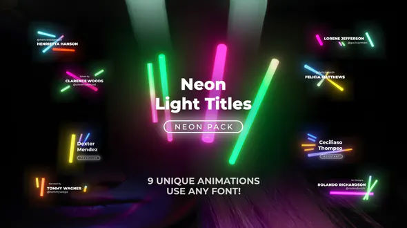 Videohive Neon Light Titles 5 – Apple Motion