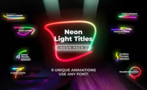 Videohive Neon Light Titles 2 – Apple Motion