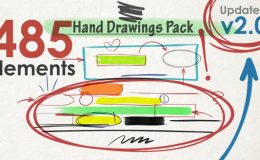 Videohive Hand Drawings Pack (485 elements) v2.0