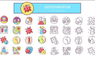 VIDEOHIVE CORONAVIRUS – ANIMATED ICONS