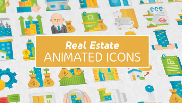 Videohive Real Estate Modern Flat Animated Icons