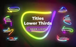 Videohive Neon Light Titles 3