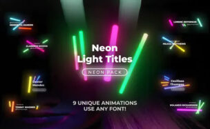 Videohive Neon Light Titles 5 – Premiere Pro