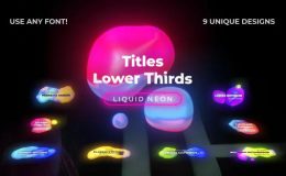 Videohive Liquid Neon Titles 4 - Premiere Pro