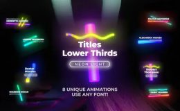 Videohive Neon Light Titles 1 - Premiere Pro