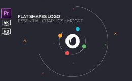 Videohive Flat Shapes Logo Essential Graphics Mogrt - Premiere Pro