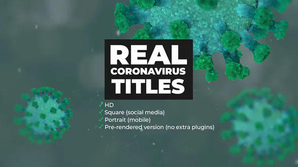 Videohive Real Coronavirus Titles