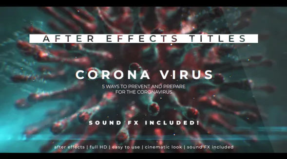 Corona Virus 3D Titles Videohive